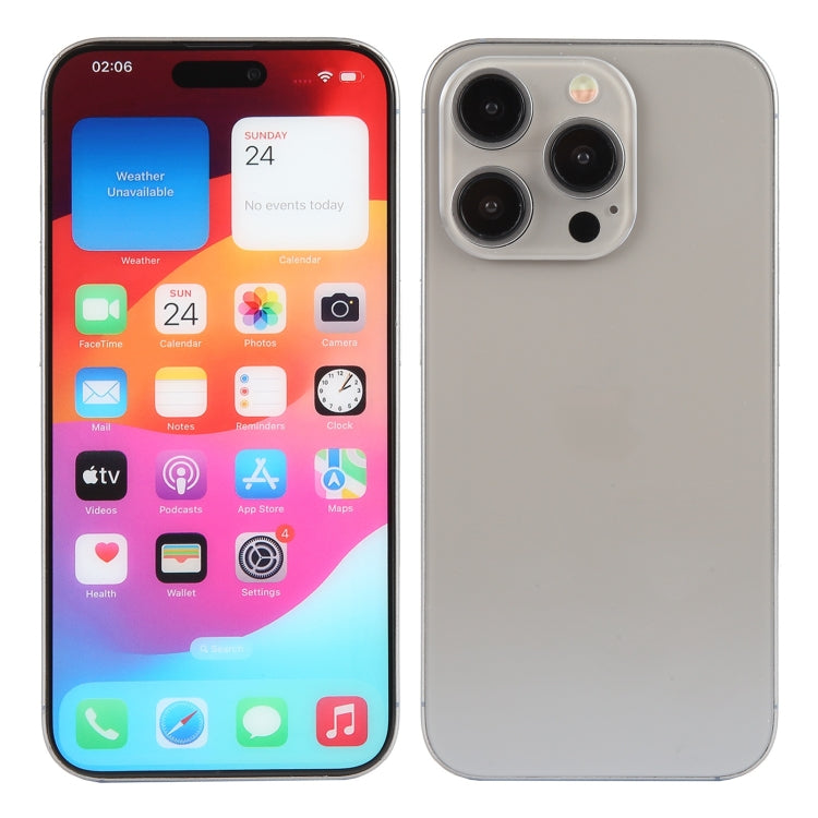 For iPhone 15 Pro Max Color Screen Non-Working Fake Dummy Display Model (Natural Titanium) - For iPhone & iPad by PMC TechLife | Online Shopping South Africa | PMC TechLife