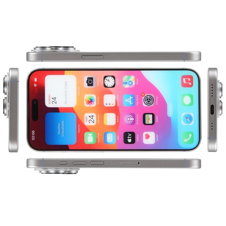 For iPhone 15 Pro Max Color Screen Non-Working Fake Dummy Display Model (Natural Titanium) - For iPhone & iPad by PMC TechLife | Online Shopping South Africa | PMC TechLife