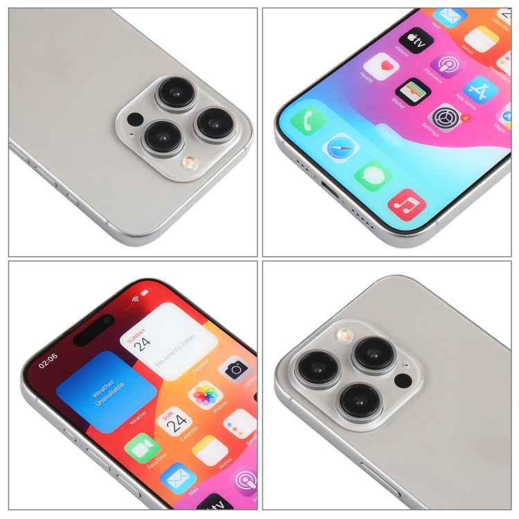 For iPhone 15 Pro Max Color Screen Non-Working Fake Dummy Display Model (Natural Titanium) - For iPhone & iPad by PMC TechLife | Online Shopping South Africa | PMC TechLife