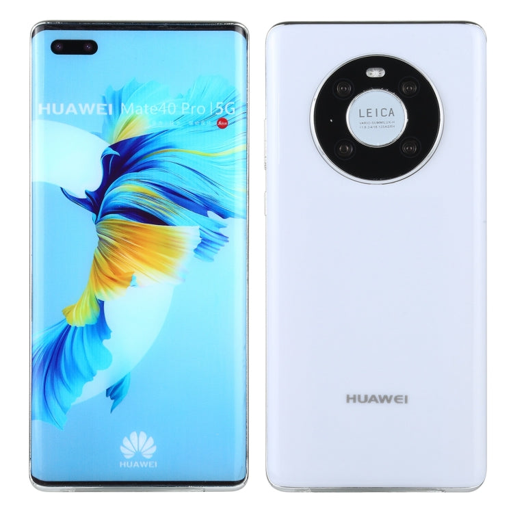 For Huawei Mate 40 Pro 5G Color Screen Non-Working Fake Dummy Display Model(White) - For Huawei by PMC Jewellery | Online Shopping South Africa | PMC Jewellery | Buy Now Pay Later Mobicred