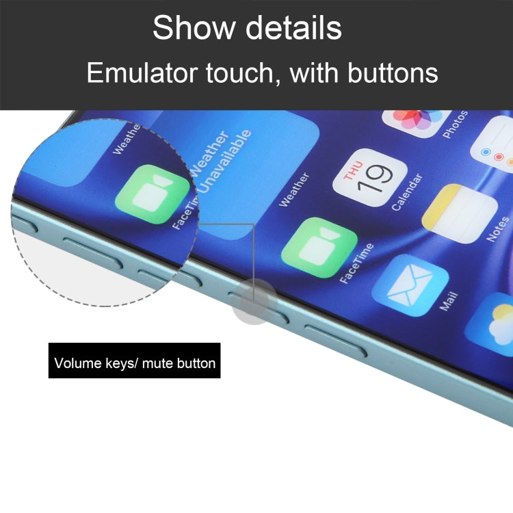 For iPhone 16 Color Screen Non-Working Fake Dummy Display Model (Teal) - For iPhone & iPad by PMC Jewellery | Online Shopping South Africa | PMC Jewellery | Buy Now Pay Later Mobicred