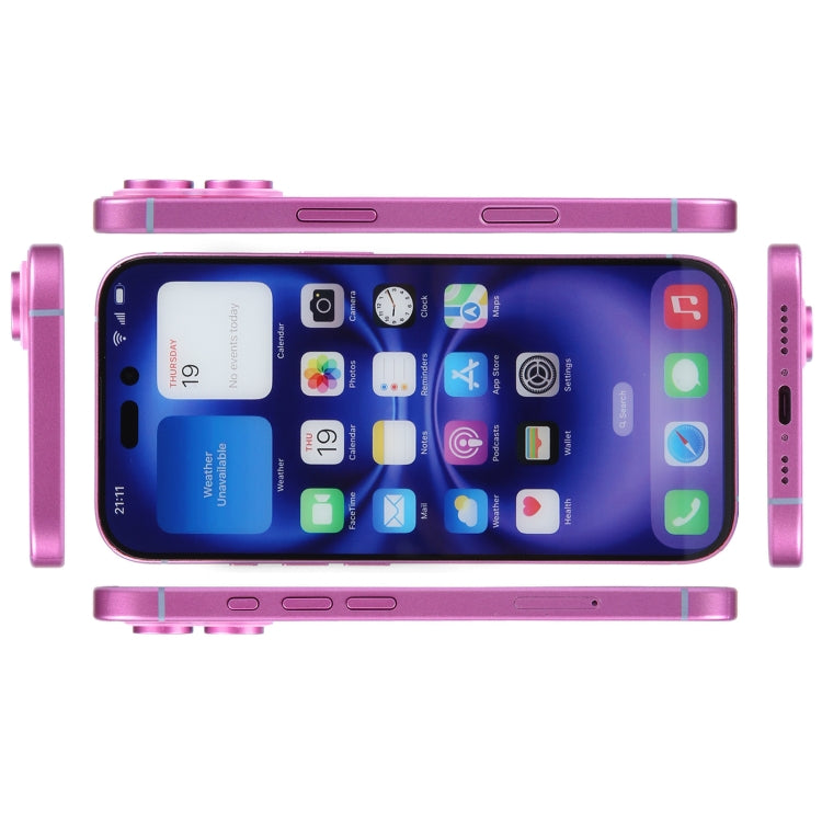 For iPhone 16 Plus Color Screen Non-Working Fake Dummy Display Model (Pink) - For iPhone & iPad by PMC Jewellery | Online Shopping South Africa | PMC Jewellery | Buy Now Pay Later Mobicred