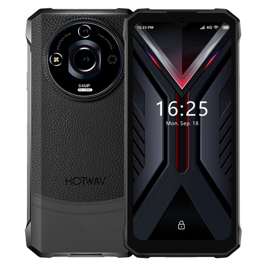 [HK Warehouse] HOTWAV T7 Pro Rugged Phone, 6GB+256GB, 6280mAh, 6.6 inch Android 13 MT8788 Octa Core, Network: 4G, OTG (Black) - Other by HOTWAV | Online Shopping South Africa | PMC Jewellery | Buy Now Pay Later Mobicred