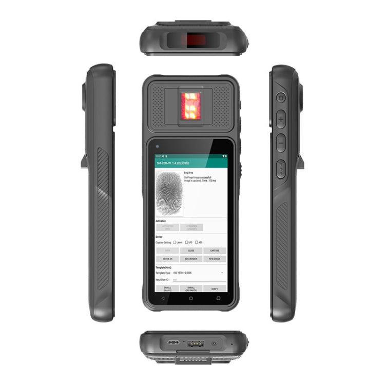 UNIWA F501 Handheld Scanner Phone, 2GB+32GB, 5.0 inch Android 12, MT6762 Octa Core, 4G Network, EU Plug (Black) - UNIWA by UNIWA | Online Shopping South Africa | PMC Jewellery | Buy Now Pay Later Mobicred