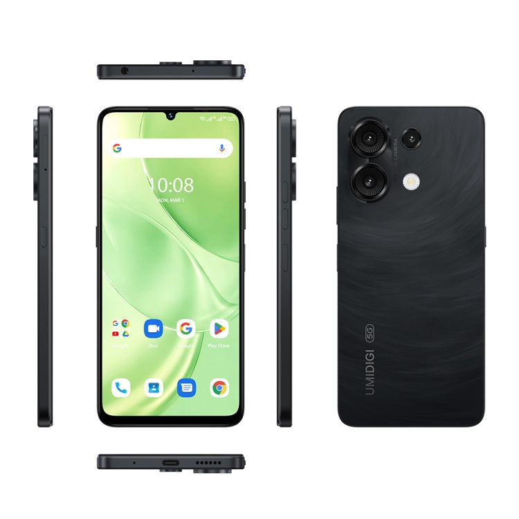 UMIDIGI G9 5G, 6GB+128GB, Side Fingerprint & Face ID Identification, 6.75 inch Android 14 UNISOC T765 Octa Core, Network: 5G (Galaxy Black) - UMIDIGI by UMIDIGI | Online Shopping South Africa | PMC Jewellery | Buy Now Pay Later Mobicred