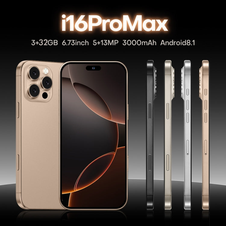 i16 Pro Max / A08, 3GB+32GB, 6.73 inch Screen, Face Identification, Android 8.1 MTK6753 Octa Core, Network: 3G, Dual SIM, US Plug (Grey) -  by PMC Jewellery | Online Shopping South Africa | PMC Jewellery | Buy Now Pay Later Mobicred