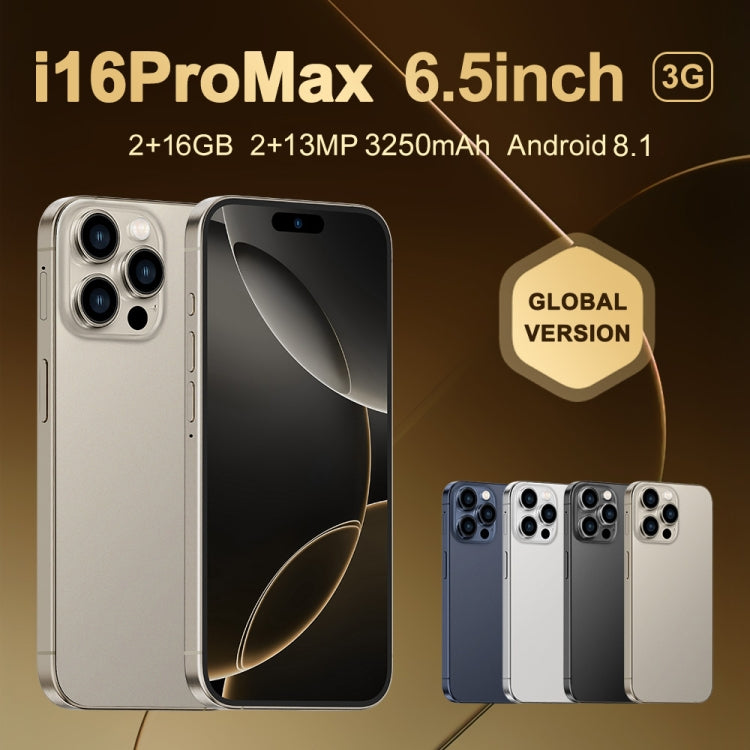 i16 Pro Max / Q5, 2GB+16GB, 6.5 inch Screen, Face Identification, Android 8.1 MTK6580P Quad Core, Network: 3G, Dual SIM, AU Plug (White) -  by PMC Jewellery | Online Shopping South Africa | PMC Jewellery | Buy Now Pay Later Mobicred