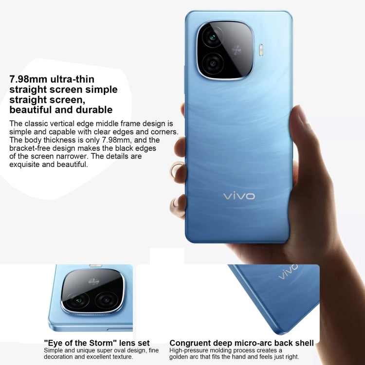 vivo Y200 GT, Dual Back Cameras, 8GB+128GB, Face ID Screen Fingerprint Identification, 6.78 inch Android 14.0 OriginOS 4 Snapdragon 7 Gen 3 Octa Core 2.63GHz, OTG, NFC, Network: 5G, Support Google Play (Blue) - vivo by vivo | Online Shopping South Africa | PMC Jewellery | Buy Now Pay Later Mobicred