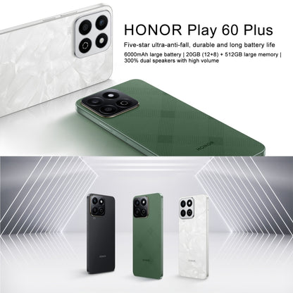 Honor Play 60 Plus 5G, 12GB+256GB, 6.77 inch MagicOS 8.0 Qualcomm Snapdragon 4 Gen2 Octa Core up to 2.2GHz, Network: 5G, OTG, Not Support Google Play (White) - Honor by Huawei | Online Shopping South Africa | PMC Jewellery | Buy Now Pay Later Mobicred