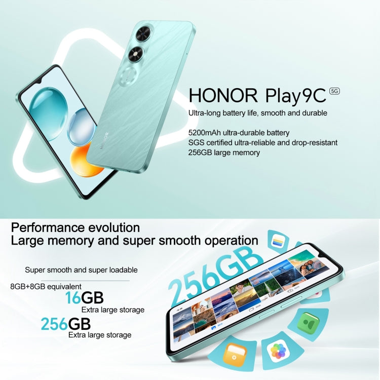 Honor Play9C 5G, 6GB+128GB, Side Fingerprint, 6.56 inch MagicOS 8.0 Dimensity 6100+ Octa Core, Network: 5G, OTG, Not Support Google Play (Black) - Honor by Huawei | Online Shopping South Africa | PMC Jewellery | Buy Now Pay Later Mobicred