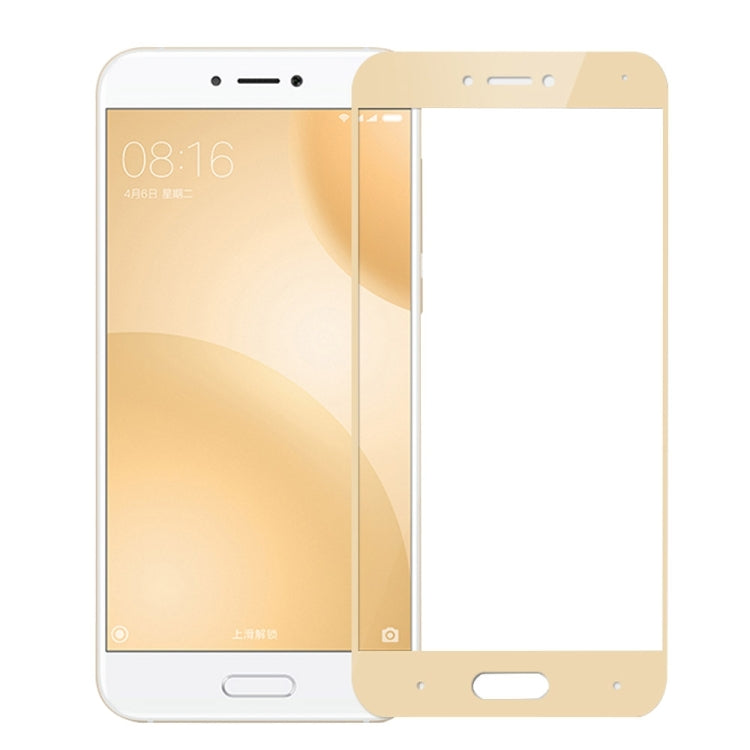 MOFI Xiaomi Mi 5c 0.3mm 9H Hardness 2.5D Explosion-proof Full Screen Tempered Glass Screen Film(Gold) -  by MOFI | Online Shopping South Africa | PMC Jewellery | Buy Now Pay Later Mobicred