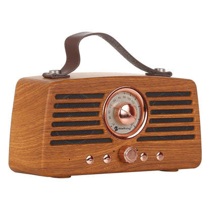 NewRixing NR-4013 Retro Manchurian Ash Texture Hand Wireless FM Speaker with Call Function, Support TF Card & U Disk - Desktop Speaker by NewRixing | Online Shopping South Africa | PMC Jewellery | Buy Now Pay Later Mobicred