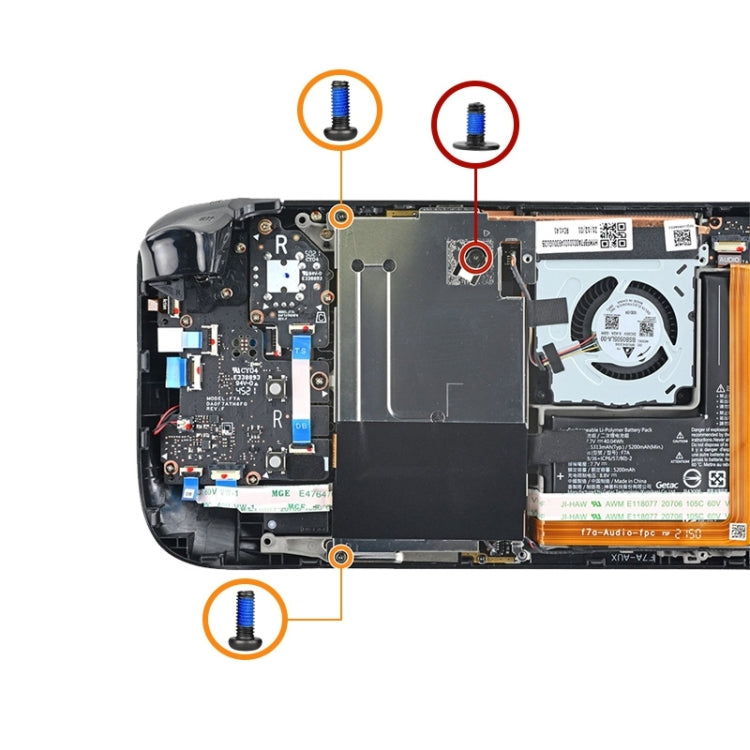 14 in 1 Steam Deck Abschirmung + Back Cover + Fan + Hard Disk Screw Set - Steam Deck Spare Parts by PMC TechLife | Online Shopping South Africa | PMC TechLife
