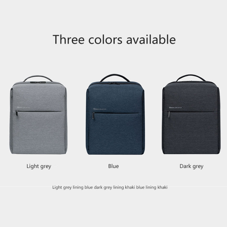 Original Xiaomi Waterproof Simple Backpack Laptop Bag for 15.6 inch Laptop(Light Grey) - Double-shoulder Bags by Xiaomi | Online Shopping South Africa | PMC Jewellery | Buy Now Pay Later Mobicred