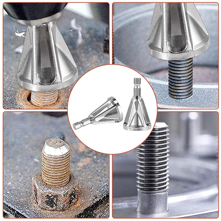 Chamfer Stainless Steel Deburring External Chamfer Tool Hexagonal Handle Three-slot Chamfer (Black) - Others by PMc TechLife | Online Shopping South Africa | PMc TechLife | Buy Now Pay Later Mobicred