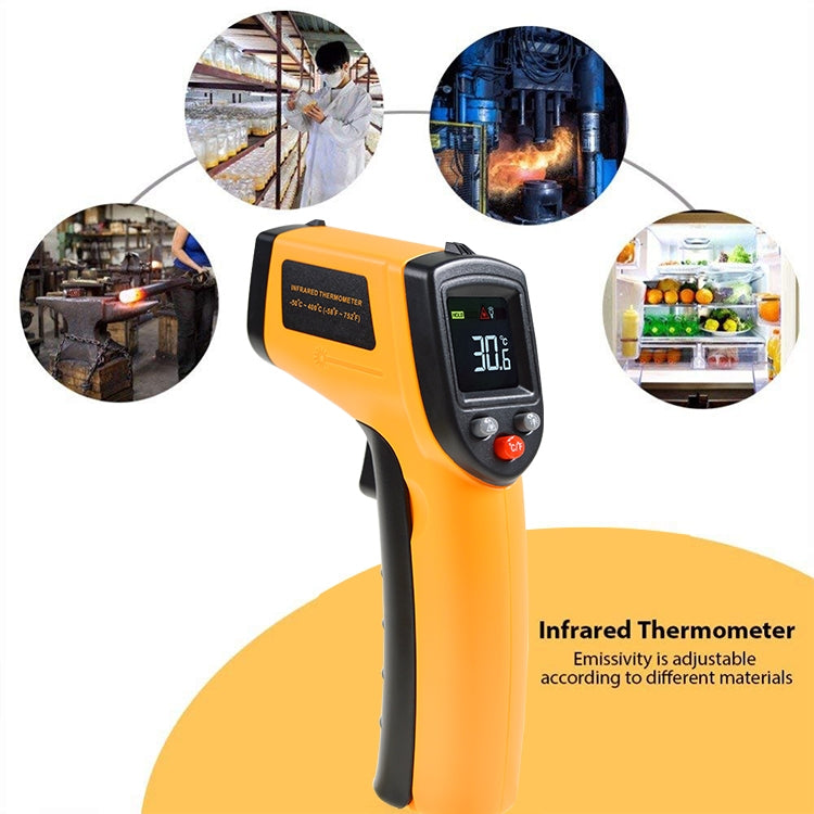 GM333 Portable Digital Laser Point Infrared Thermometer, Temperature Range: -50-400 Celsius Degree - Thermostat & Thermometer by PMC Jewellery | Online Shopping South Africa | PMC Jewellery | Buy Now Pay Later Mobicred