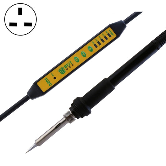 BEST Adjustable Temperature Electric Soldering Iron Welding Solder Station Heat Pencil, UK Plug - Electric Soldering Iron by BEST | Online Shopping South Africa | PMC Jewellery | Buy Now Pay Later Mobicred