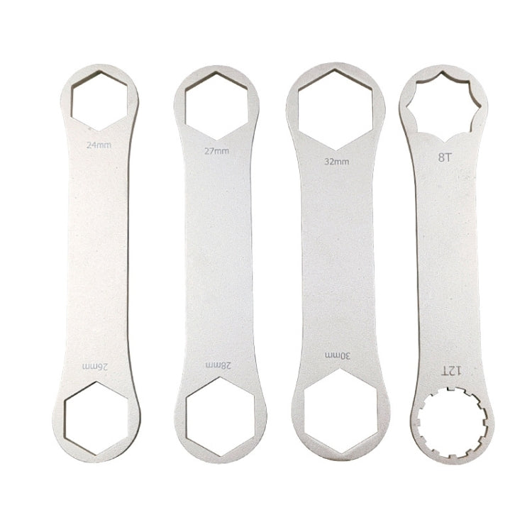 BIKERSAY BT050B Multifunctional Stainless Steel Bicycle Fork Wrench Double Head Spanner - Maintenance tools by BIKERSAY | Online Shopping South Africa | PMc TechLife | Buy Now Pay Later Mobicred