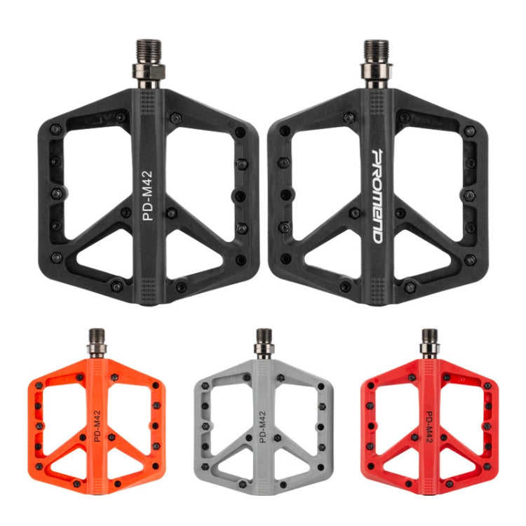 PROMEND PD-M42 1 Pair Mountain Bicycle Nylon High-speed Bearing Pedals(Grey) - Pedals by PROMEND | Online Shopping South Africa | PMc TechLife | Buy Now Pay Later Mobicred