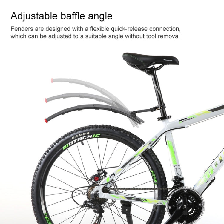 PROMEND NB-28370 1 Pair Bicycle Quick Release Plastic Retractable Mudguard - Mudguards by PROMEND | Online Shopping South Africa | PMc TechLife | Buy Now Pay Later Mobicred