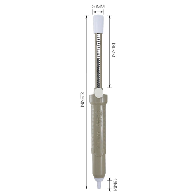 BEST-108 Aluminum metal suction pump(Black) - Desoldering Pump by BEST | Online Shopping South Africa | PMC TechLife | Buy Now Pay Later Mobicred