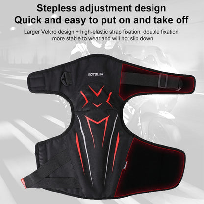 MOTOLSG 2 in 1 Knee Pads Motorcycle Bicycle Riding Warm Fleece Soft Protective Gear with CE Protector (Black Red) - Protective Gear by MOTOLSG | Online Shopping South Africa | PMC Jewellery | Buy Now Pay Later Mobicred