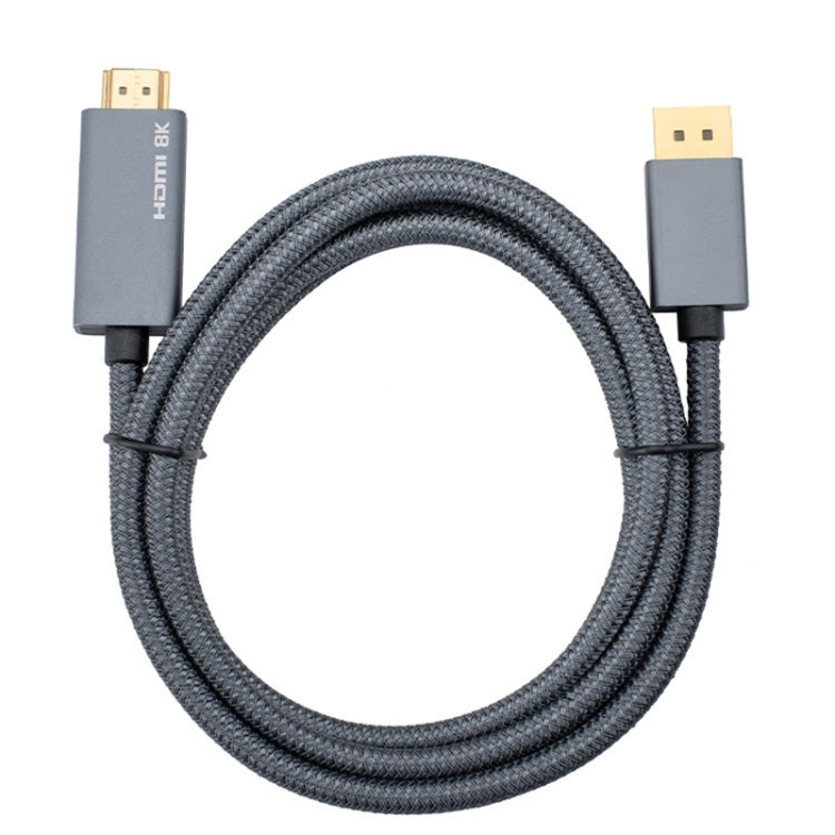 DisplayPort Male to HDMI Male 8K 30Hz HD Braided Adapter Cable, Cable Length: 3m -  by PMC Jewellery | Online Shopping South Africa | PMC Jewellery | Buy Now Pay Later Mobicred