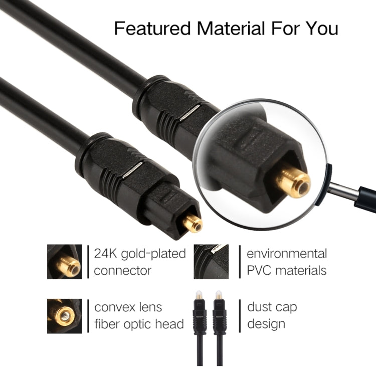 EMK 15m OD4.0mm Toslink Male to Male Digital Optical Audio Cable - Audio Optical Cables by EMK | Online Shopping South Africa | PMC Jewellery | Buy Now Pay Later Mobicred