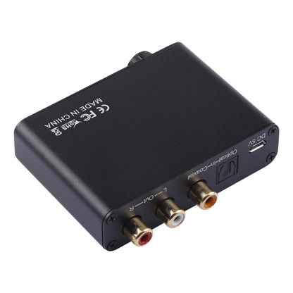 192KHz DAC Converter HD HIFI Optical to RCA+3.5mm Headphone 5.1 Channel Digital Audio Converter with Volume Control - Audio Signal Switcher by PMC Jewellery | Online Shopping South Africa | PMC Jewellery | Buy Now Pay Later Mobicred