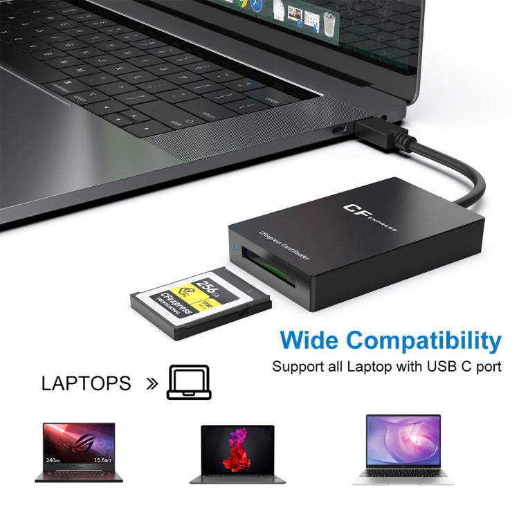 Rocketek CR315 USB3.1 Gen2 Type-C CFexpress Type B Card Reader(Black) - free shipping - PMC Jewellery - Order now!