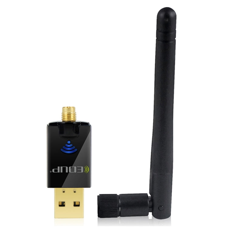 EDUP EP-DB1607 600Mbps 2.4GHz & 5GHz Dual Band Wireless Wifi USB 2.0 Ethernet Adapter Network Card - USB Network Adapter by EDUP | Online Shopping South Africa | PMC Jewellery | Buy Now Pay Later Mobicred