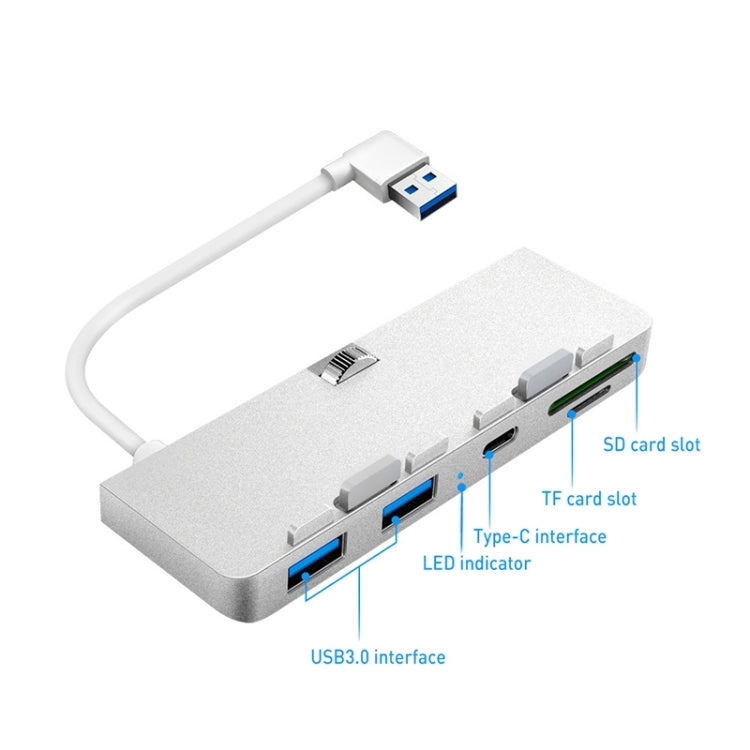 Rocketek HC413 Type-C + USB3.0 x 2 + SD / TF Card Reader HUB Adapter - USB 3.0 HUB by ROCKETEK | Online Shopping South Africa | PMC Jewellery | Buy Now Pay Later Mobicred