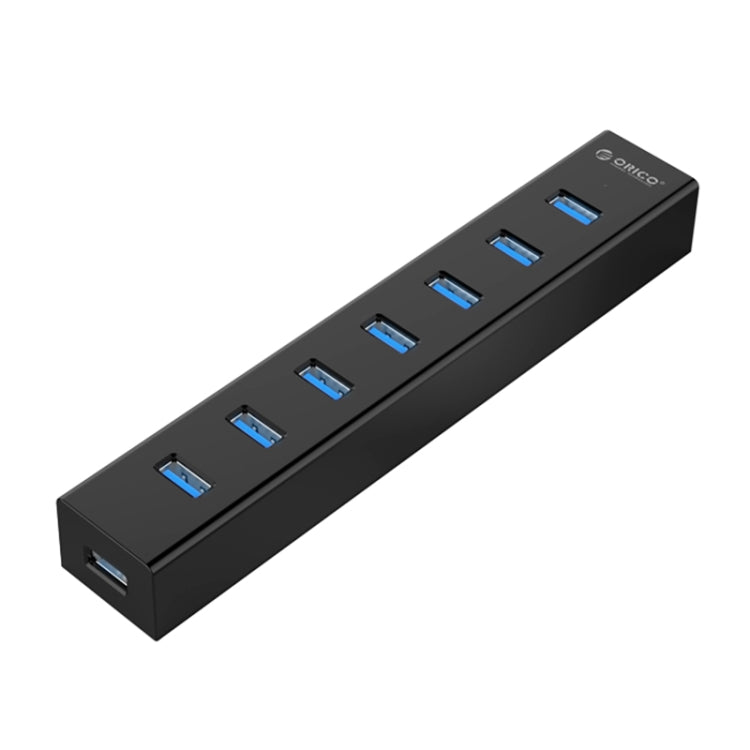 ORICO H7013-U3 ABS Material Desktop 7 Ports USB 3.0 HUB with 1m USB Cable(Black) - USB 3.0 HUB by ORICO | Online Shopping South Africa | PMC Jewellery | Buy Now Pay Later Mobicred