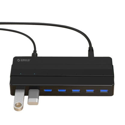 ORICO H7928-U3 ABS Material Desktop 7 Ports USB 3.0 HUB with 1m Cable(Black) - USB 3.0 HUB by ORICO | Online Shopping South Africa | PMC Jewellery | Buy Now Pay Later Mobicred