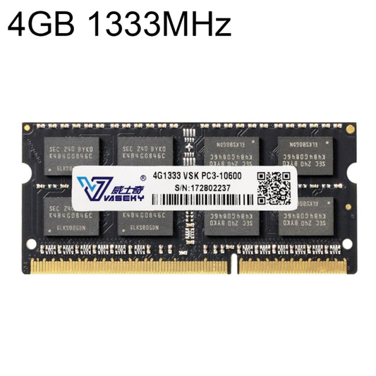 Vaseky 4GB 1333MHz PC3-10600 DDR3 PC Memory RAM Module for Laptop - RAMs by Vaseky | Online Shopping South Africa | PMC Jewellery | Buy Now Pay Later Mobicred