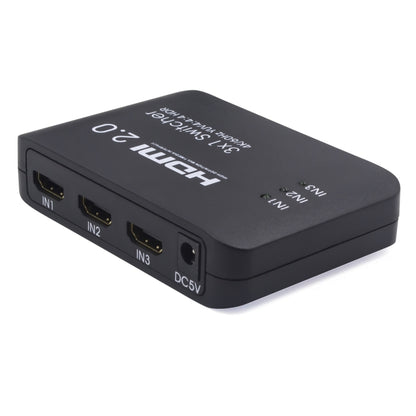 AYS-31V20 HDMI 2.0 3x1 4K Ultra HD Switch Splitter(Black) - Switch by PMC Jewellery | Online Shopping South Africa | PMC Jewellery | Buy Now Pay Later Mobicred