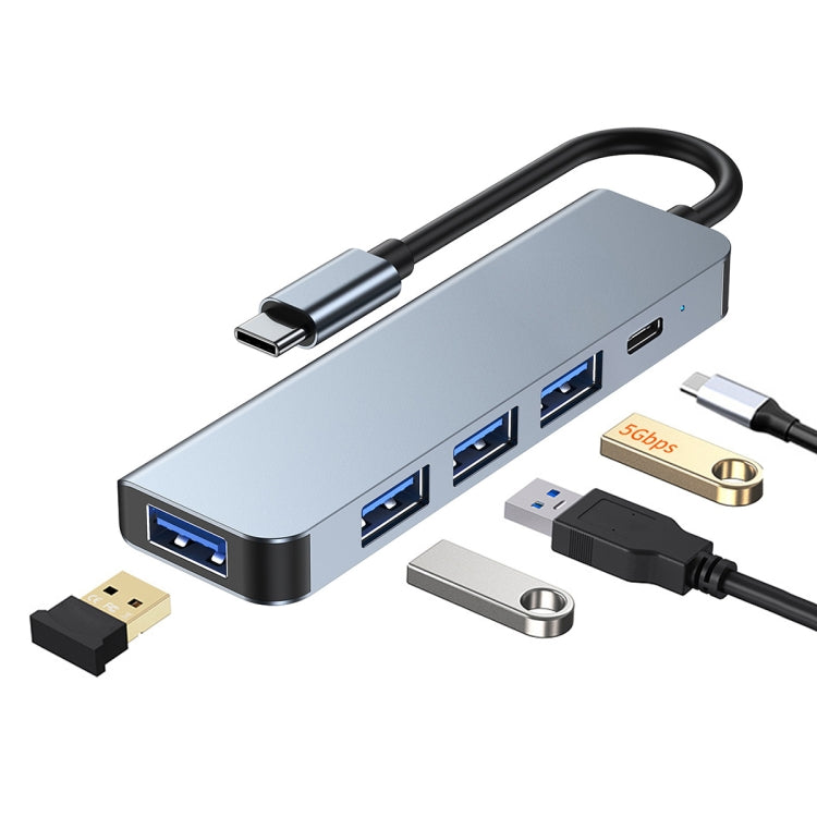 BYL-2301T 5 in 1 USB-C / Type-C to USB Multifunctional Docking Station HUB Adapter - USB HUB by PMC Jewellery | Online Shopping South Africa | PMC Jewellery | Buy Now Pay Later Mobicred