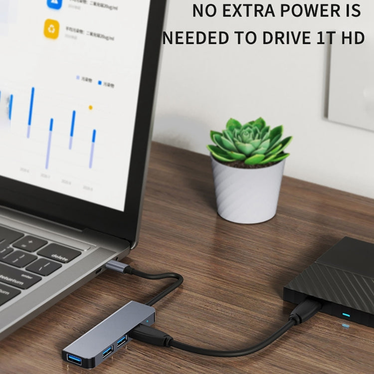 BYL-2301T 5 in 1 USB-C / Type-C to USB Multifunctional Docking Station HUB Adapter - USB HUB by PMC Jewellery | Online Shopping South Africa | PMC Jewellery | Buy Now Pay Later Mobicred