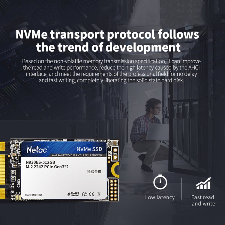 Netac N930ES 512GB M.2 2242 PCIe Gen3x2 Solid State Drive - free shipping - PMC Jewellery - Order now!