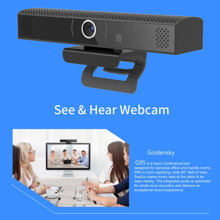 G95 1080P 90 Degree Wide Angle HD Computer Video Conference Camera - HD Camera by PMC Jewellery | Online Shopping South Africa | PMC Jewellery | Buy Now Pay Later Mobicred