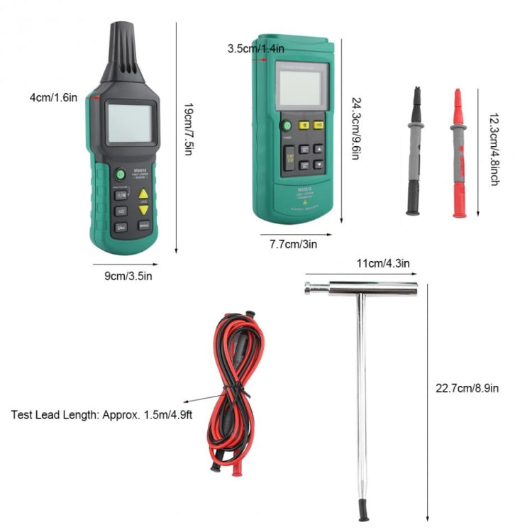BSIDE MS6818 9V Buried Cable Finder Tracker, Measuring Range: AC / DC 12V-400V - Lan Cable and Tools by PMC TechLife | Online Shopping South Africa | PMC TechLife | Buy Now Pay Later Mobicred