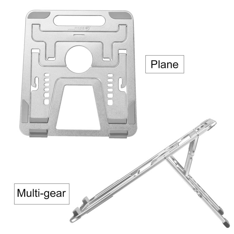 COOLCOLD U2S Portable Foldable Hollow Double Triangle Height Adjustable Aluminum Alloy Bracket for Laptop - free shipping - PMC Jewellery - Order now!