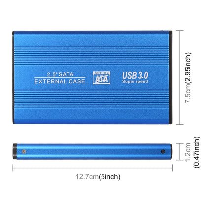 Richwell SATA R2-SATA-250GB 250GB 2.5 inch USB3.0 Super Speed Interface Mobile Hard Disk Drive(Blue) - External Hard Drives by Richwell | Online Shopping South Africa | PMC Jewellery | Buy Now Pay Later Mobicred