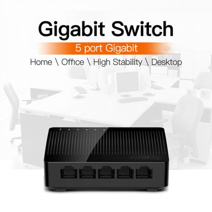 Tenda SG105 Mini 5 Ports 1000Mpbs Fast Gigabit Ethernet Network Switch  LAN HUB - Switch by Tenda | Online Shopping South Africa | PMC Jewellery | Buy Now Pay Later Mobicred