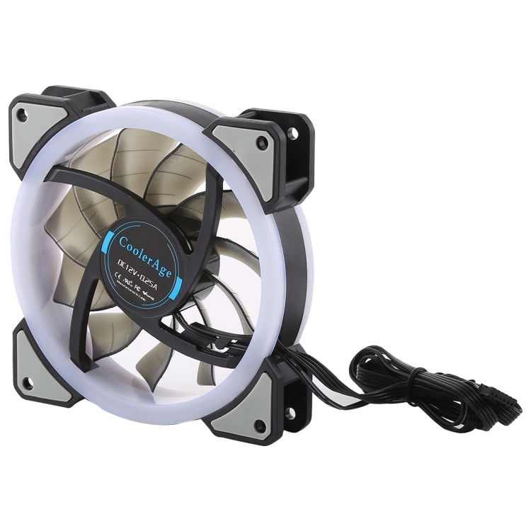 3 PCS CoolerAge DC 12V - 0.25A 2500PRM Remote Cotrol Computer Cooler Cooling Case Fan with Adjust LED - Fan Cooling by PMC Jewellery | Online Shopping South Africa | PMC Jewellery | Buy Now Pay Later Mobicred