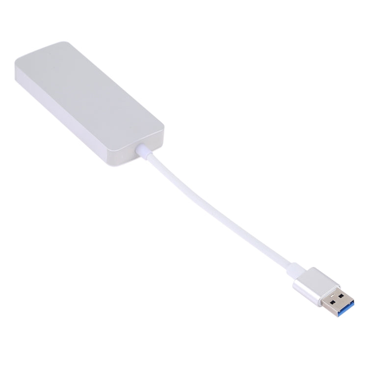 4 in 1 USB 3.0 to 3 x USB 3.0 + HDMI Adapter(Silver) - USB 3.0 HUB by PMC Jewellery | Online Shopping South Africa | PMC Jewellery | Buy Now Pay Later Mobicred