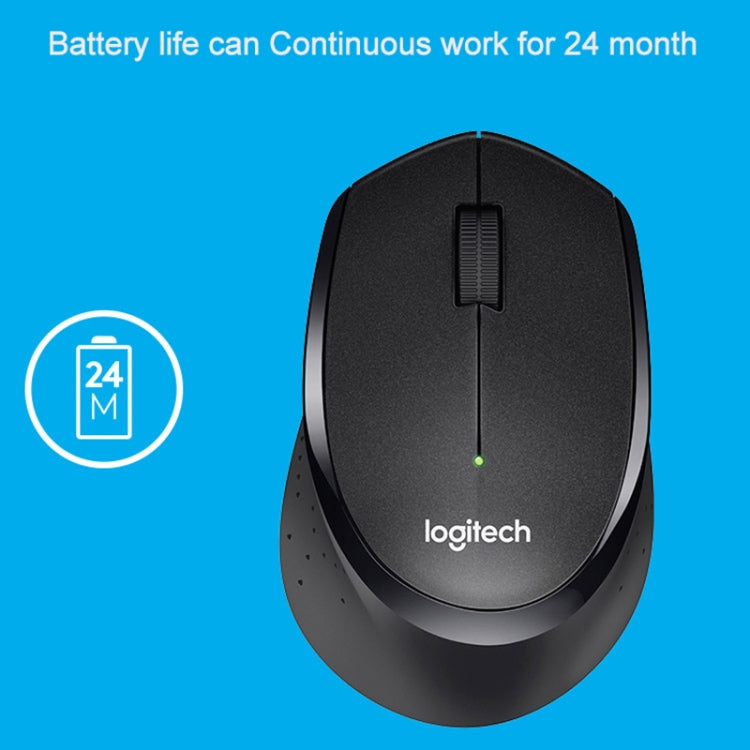 Logitech M330 Wireless Optical Mute Mouse with Micro USB Receiver (Black) - Wireless Mice by Logitech | Online Shopping South Africa | PMC Jewellery | Buy Now Pay Later Mobicred