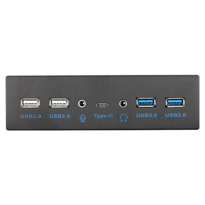 2 x USB 3.0 + 2 x USB 2.0 + HD Audio + USB-C / Type-C Optical Drive Front Panel - USB 3.0 by PMC Jewellery | Online Shopping South Africa | PMC Jewellery | Buy Now Pay Later Mobicred