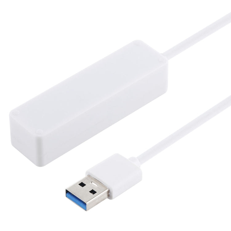 2 in 1 TF / SD Card Reader + 3 x USB 3.0 Ports to USB 3.0 HUB Converter, Cable Length: 26cm(White) - USB 3.0 HUB by PMC Jewellery | Online Shopping South Africa | PMC Jewellery | Buy Now Pay Later Mobicred