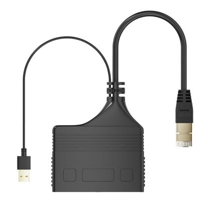 Male RJ45 4 in 1 Gigabit Network Splitter Cable Ethernet Network Coupler - Network Hubs by PMC Jewellery | Online Shopping South Africa | PMC Jewellery | Buy Now Pay Later Mobicred